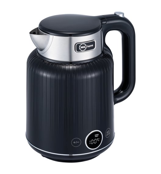 MG HOME | CZAJNIK ELEKTRYCZNY 1,5 L Z PODWÓJNĄ OBUDOWĄ Z REGULACJĄ TEMPERATURY (CZARNY)