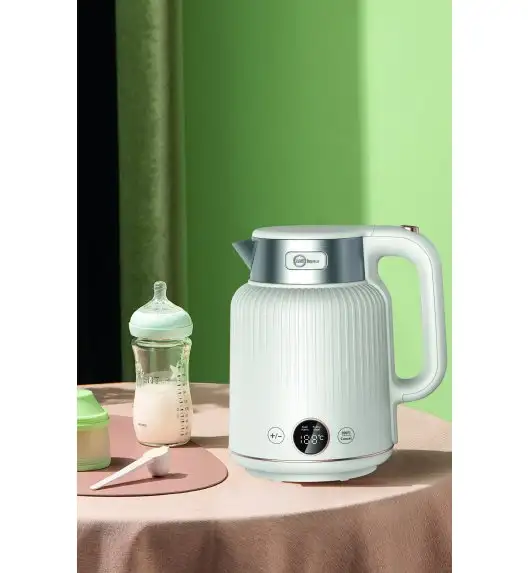 MG HOME | CZAJNIK ELEKTRYCZNY 1,5 L Z PODWÓJNĄ OBUDOWĄ Z REGULACJĄ TEMPERATURY (KREMOWY)