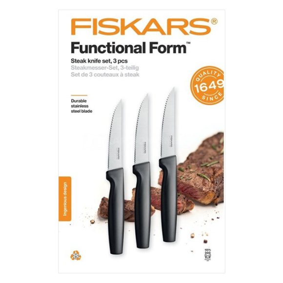 FISKARS FUNCTIONAL FORM 1057561+1057564 Komplet 6 noży kuchennych w pudełkach / stal nierdzewna