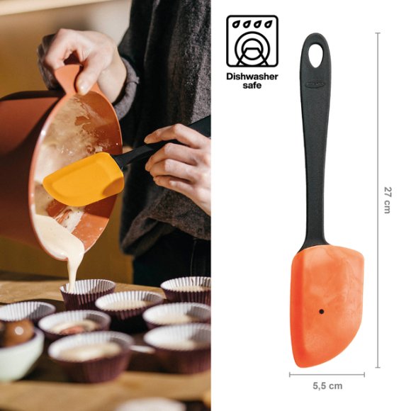 FISKARS ESSENTIAL 1065591 Szpatułka cukiernicza 26,5 cm / tworzywo sztuczne / silikon