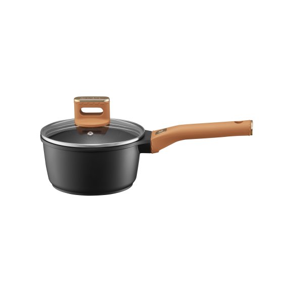 AMBITION | CAMEL RONDEL 1,4 L Pokrywka 16 CM Indukcja powłoka Qualum Basic Stone non-stick