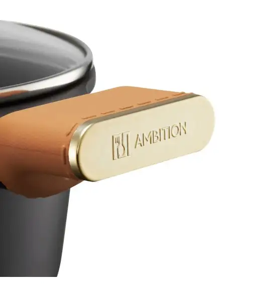 AMBITION | CAMEL GARNEK 4,2 L Pokrywka 24 CM Indukcja powłoka Qualum Basic Stone non-stick