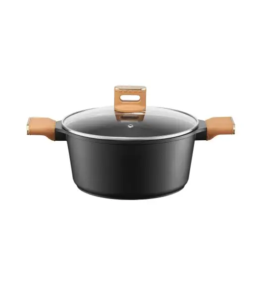 AMBITION | CAMEL GARNEK 4,2 L Pokrywka 24 CM Indukcja powłoka Qualum Basic Stone non-stick