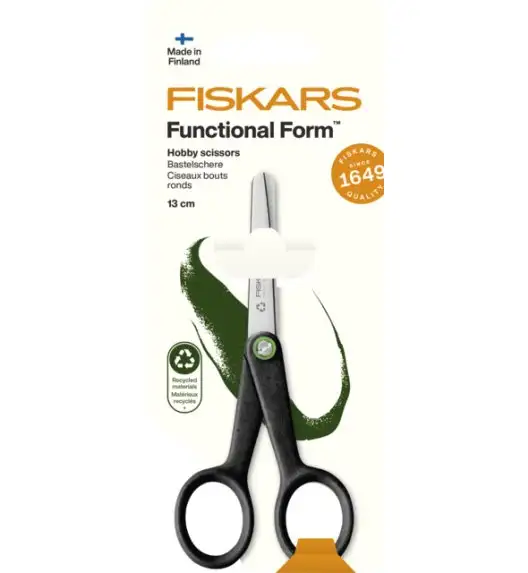 FISKARS FUNCTIONAL FORM Nożyczki dla hobbystów 13 cm / szkolne / biurowe / uniwersalne