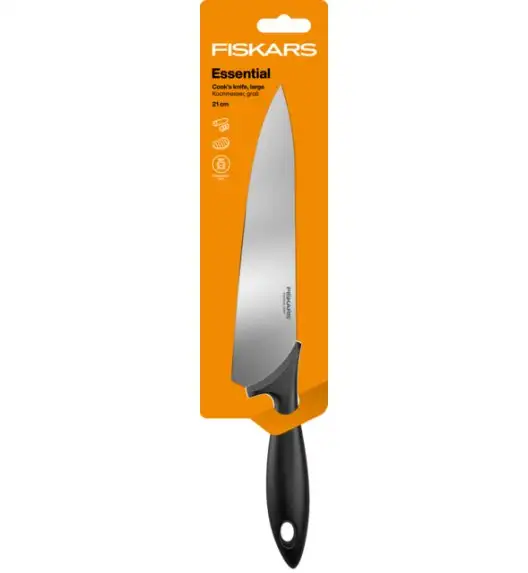 FISKARS ESSENTIAL 1065565 Nóż szefa kuchni 21 cm / stal nierdzewna 