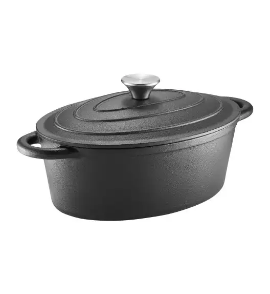 AMBITION | IRON BRYTFANNA ŻELIWNA 28X21CM 3,7 L POKRYWKA INDUKCJA