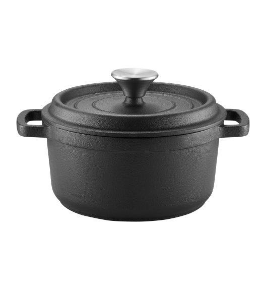 AMBITION | IRON GARNEK ŻELIWNY 24 CM Z POKRYWĄ 3,5 L