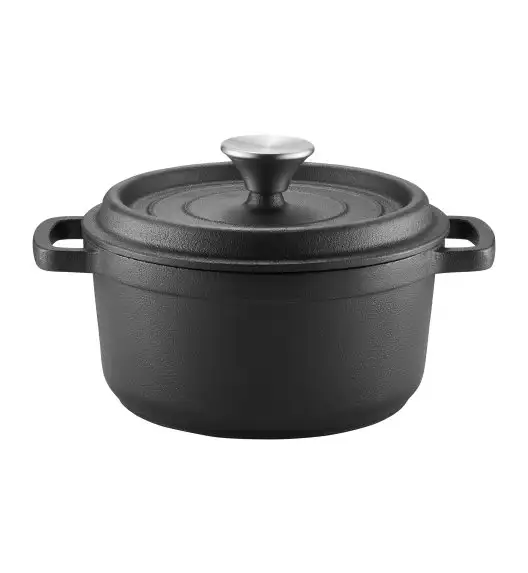 AMBITION | IRON GARNEK ŻELIWNY 24 CM Z POKRYWĄ 3,5 L