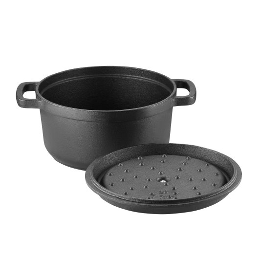 AMBITION | IRON GARNEK ŻELIWNY 24 CM Z POKRYWĄ 3,5 L