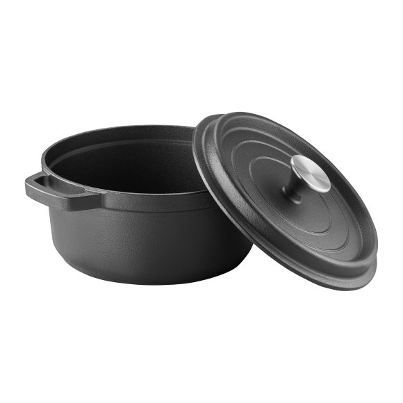 AMBITION | IRON GARNEK ŻELIWNY 24 CM Z POKRYWĄ 3,5 L