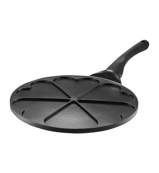 AMBITION MAGNAT Patelnia do naleśników 26 cm / SERDUSZKA / z powłoką ILAG Non-Stick Premium