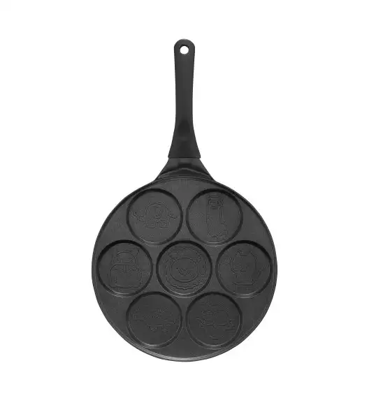 AMBITION MAGNAT Patelnia do naleśników 26 cm / ZWIERZĄTKA / z powłoką ILAG Non-Stick Premium