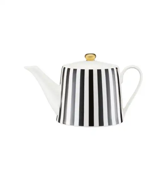 AMBITION | RIBS DZBANEK 1,1 L Z POKRYWKĄ / porcelana