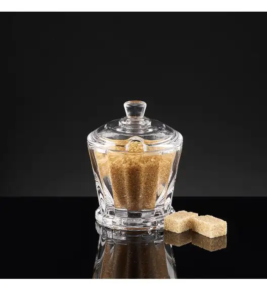 AMBITION | RIBS CUKIERNICA SZKLANA 8 CM Z POKRYWKĄ