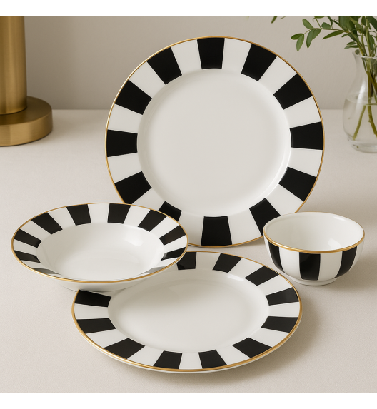 AMBITION | RIBS TALERZ DO ZUPY 23 CM / porcelana