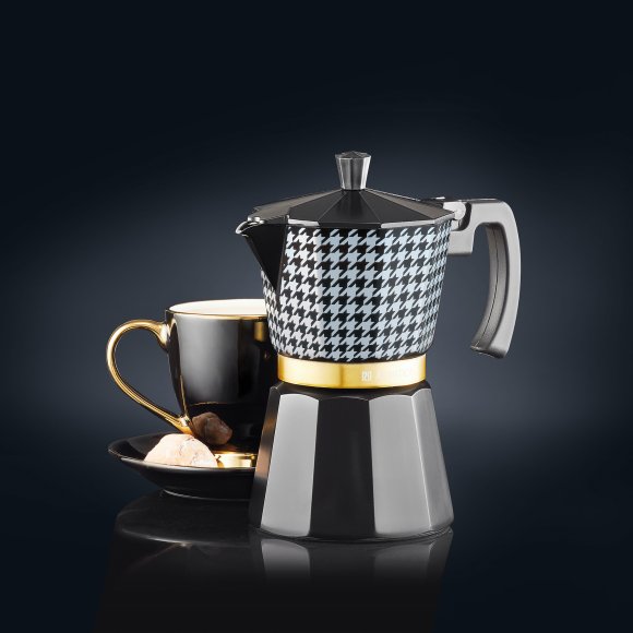 AMBITION | COCO KAWIARKA ALUMINIOWA 300 ML / 6 FILIŻANEK PEPITKA