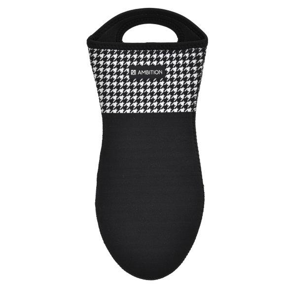 AMBITION | COCO RĘKAWICA KUCHENNA NEOPRENOWA 32 CM CZARNA PEPITKA