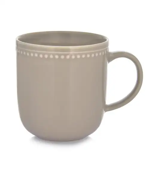 AMBITION | PERLINE KUBEK 380 ML SZARY / porcelana