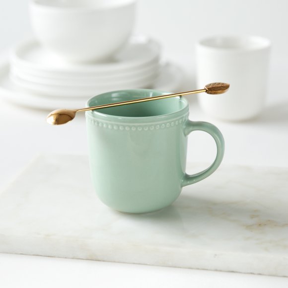 AMBITION | PERLINE KUBEK 380 ML ZIELONY / porcelana