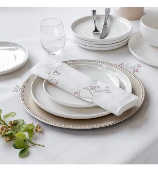 AMBITION | PERLINE TALERZ DESER 20 CM / porcelana