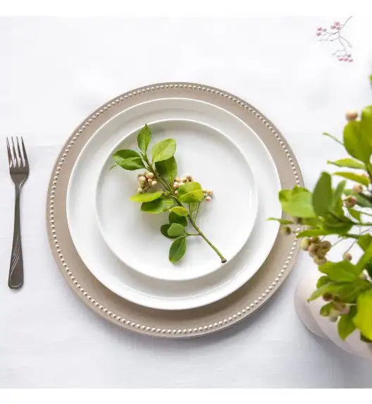 AMBITION | PERLINE TALERZ DESER 20 CM / porcelana