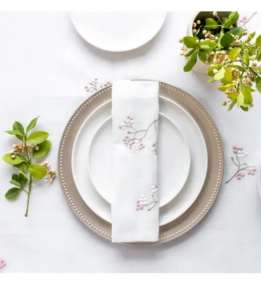 AMBITION | PERLINE TALERZ OBIAD 27 CM / porcelana