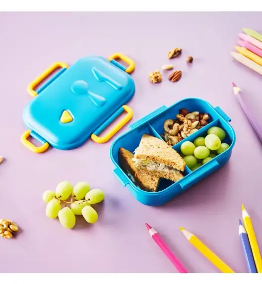 AMBITION JUNIOR SKY Pojemnik / Lunchbox z przegródkami i pokrywką / tworzywo sztuczne