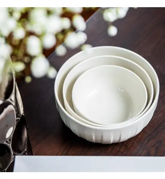 AMBITION | LIGNE SALATERKA 12 CM BIAŁY / porcelana