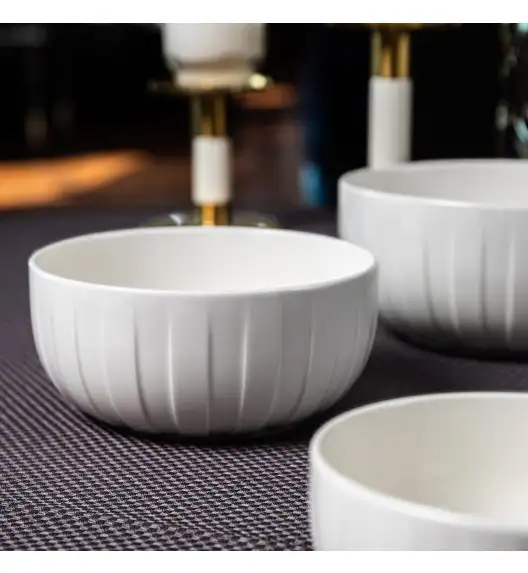 AMBITION | LIGNE SALATERKA 20 CM BIAŁY / porcelana