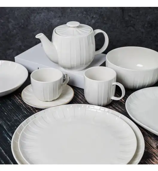 AMBITION | LIGNE SALATERKA 20 CM BIAŁY / porcelana