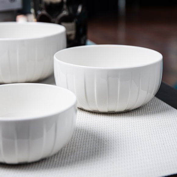 AMBITION | LIGNE SALATERKA 17 CM BIALŁY / porcelana