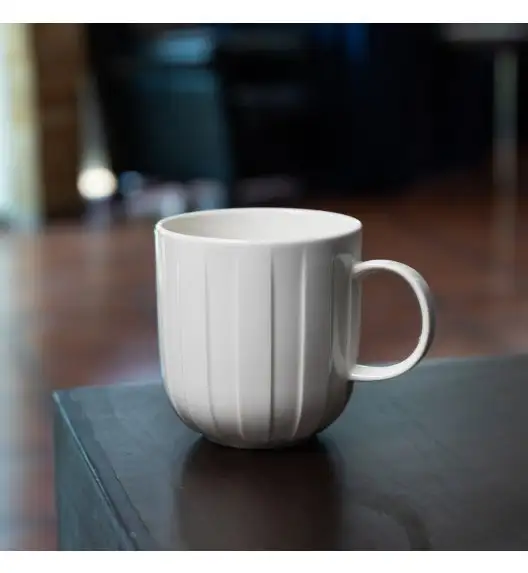 AMBITION | LIGNE KUBEK 350 ML BIAŁY / porcelana