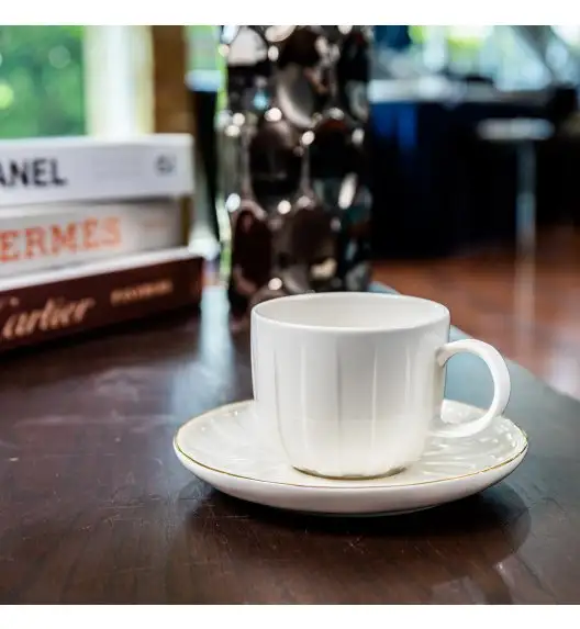 AMBITION | LIGNE FILIŻANKA 280 ML BIAŁY / porcelana