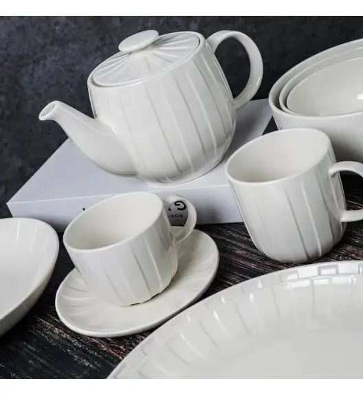 AMBITION | LIGNE FILIŻANKA 280 ML BIAŁY / porcelana