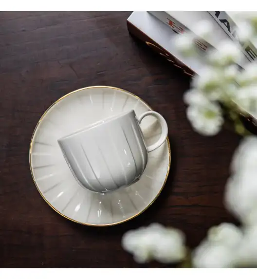 AMBITION | LIGNE FILIŻANKA 280 ML BIAŁY / porcelana