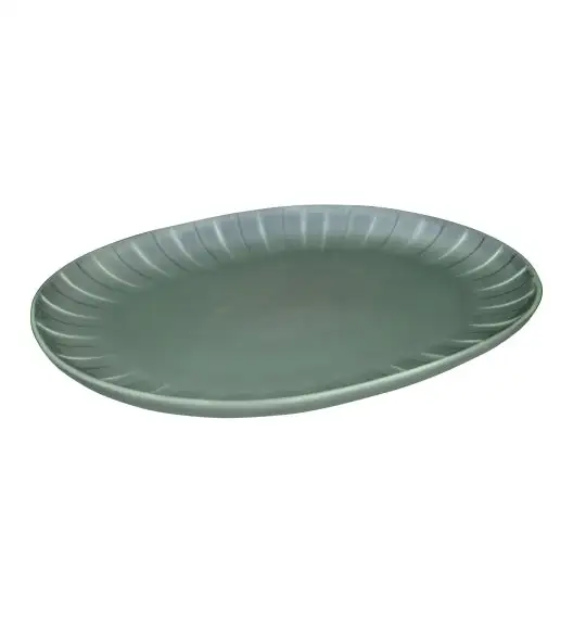 AMBITION | LIGNE PÓŁMISEK 30 CM ZIELONY / porcelana