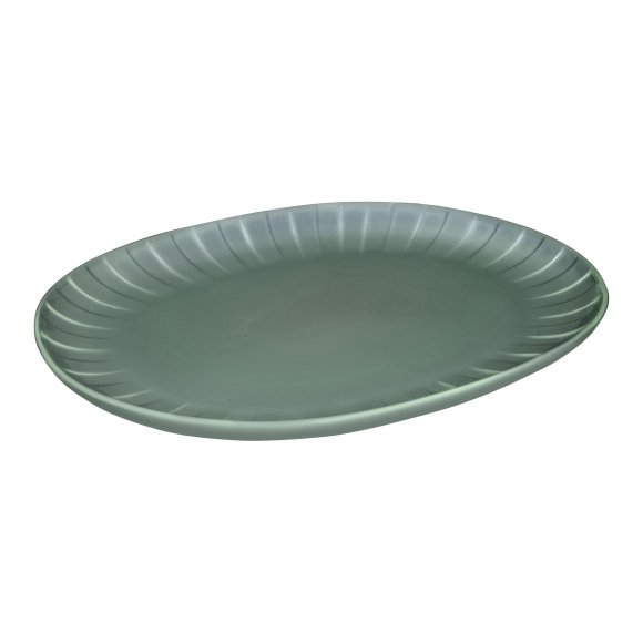 AMBITION | LIGNE PÓŁMISEK 30 CM ZIELONY / porcelana