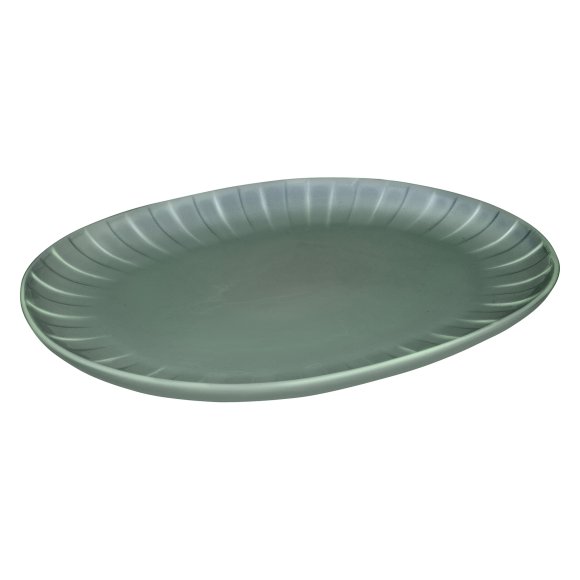 AMBITION | LIGNE PÓŁMISEK 36 CM ZIELONY / porcelana