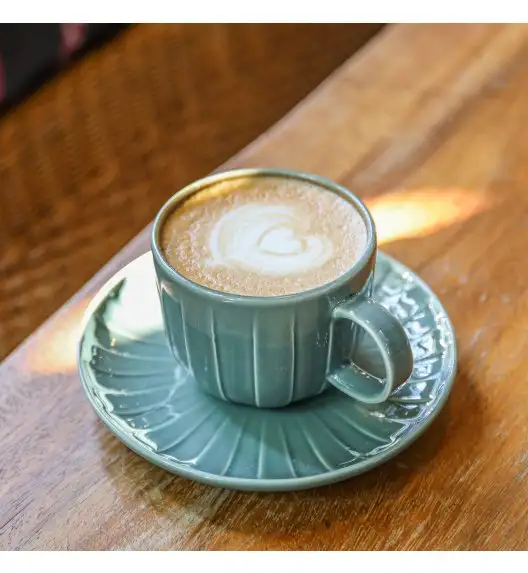 AMBITION | LIGNE FILIŻANKA 280 ML ZIELONY / porcelana