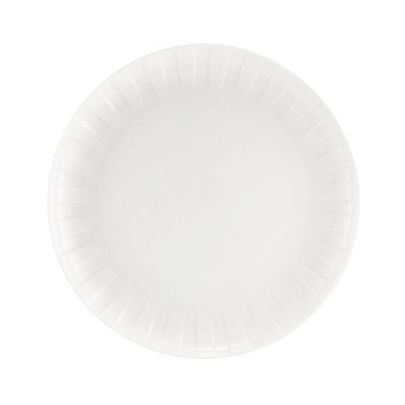 AMBITION | LIGNE TALERZ OBIAD 26 CM BIAŁY / porcelana