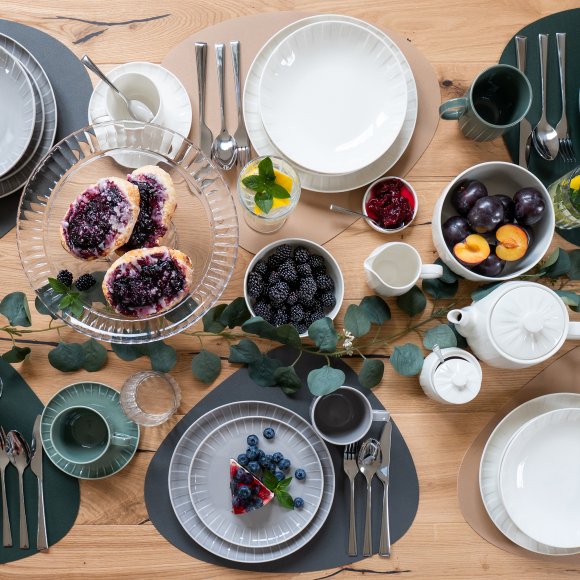 AMBITION | LIGNE KPL SERWIS OBIAD 18 EL 6 OS ZIELONY / porcelana