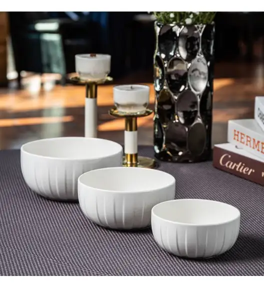 AMBITION | LIGNE SALATERKA 14,5 CM BIAŁY / porcelana