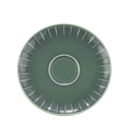 AMBITION | LIGNE SPODEK 15,5 CM ZIELONY / porcelana