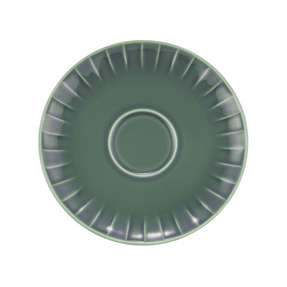 AMBITION | LIGNE SPODEK 15,5 CM ZIELONY / porcelana