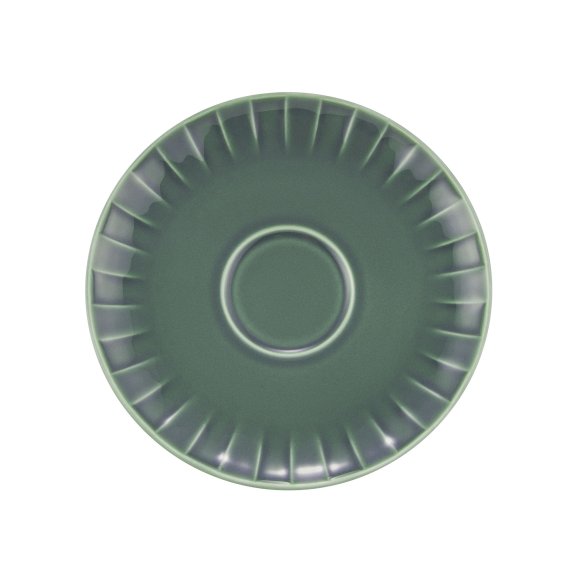 AMBITION | LIGNE SPODEK 12,5 CM ZIELONY / porcelana