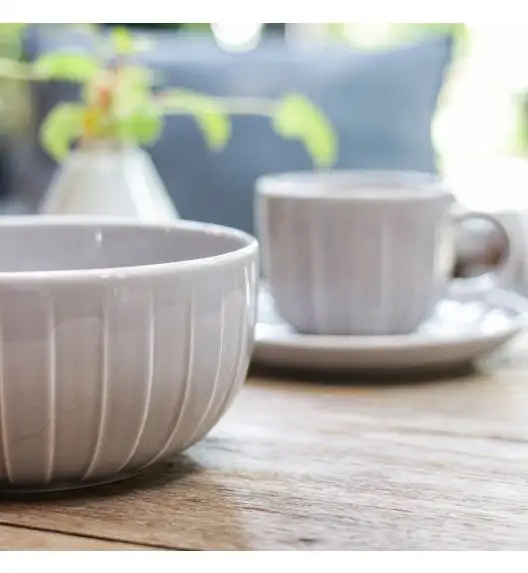 AMBITION | LIGNE SALATERKA 14,5 CM SZARY / porcelana