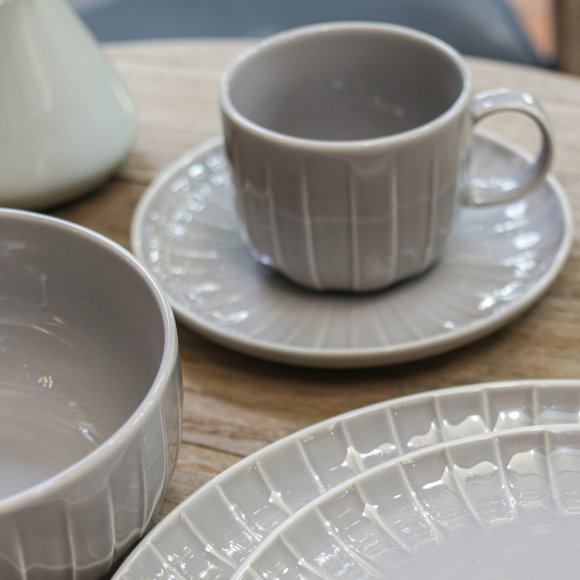 AMBITION | LIGNE SALATERKA 14,5 CM SZARY / porcelana