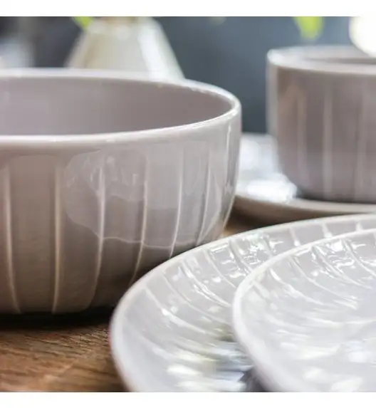 AMBITION | LIGNE SALATERKA 14,5 CM SZARY / porcelana