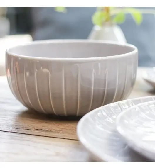 AMBITION | LIGNE SALATERKA 14,5 CM SZARY / porcelana