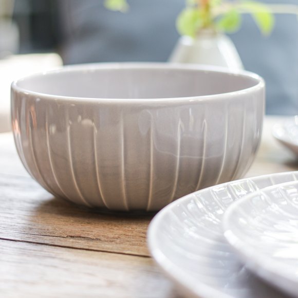 AMBITION | LIGNE SALATERKA 14,5 CM SZARY / porcelana